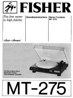 Fisher MT-275 - Owners Manual